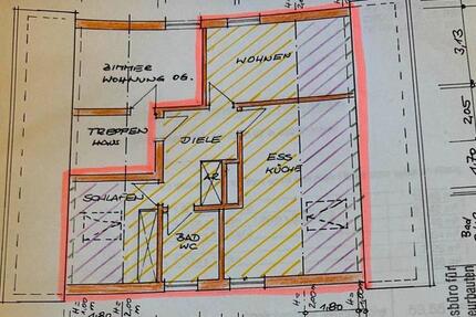 Wohnung Hünxe - 2 Zimmer, 54 m&sup2;, 350&euro; | Angebot:25223702