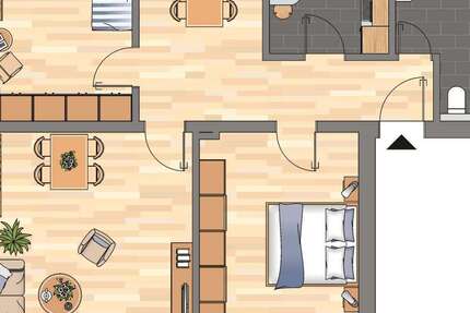 Wohnung zum Mieten in Duisburg 350,11 € 69 m² 3 zimmer