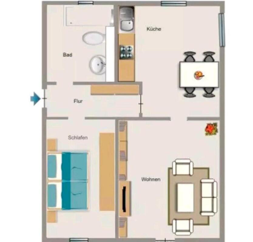 2-Zimmer-Wohnung in Bottrop-Eigen 46240 – Einzug ab 01.01.2026 zimmer