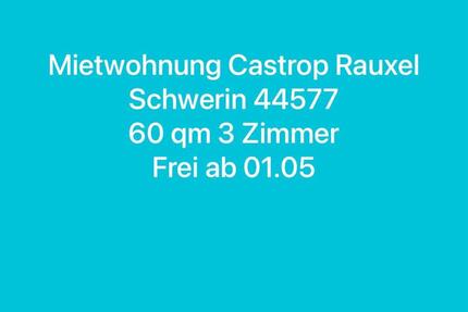 Wohnung Castrop-Rauxel Deinighausen - 3 Zimmer, 60 m&sup2;, 520&euro; | Angebot:26126099