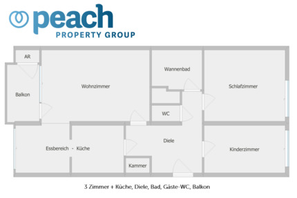 Wohnung Duisburg Beeck - 3 Zimmer, 82 m&sup2;, 579&euro; | Angebot:26389116