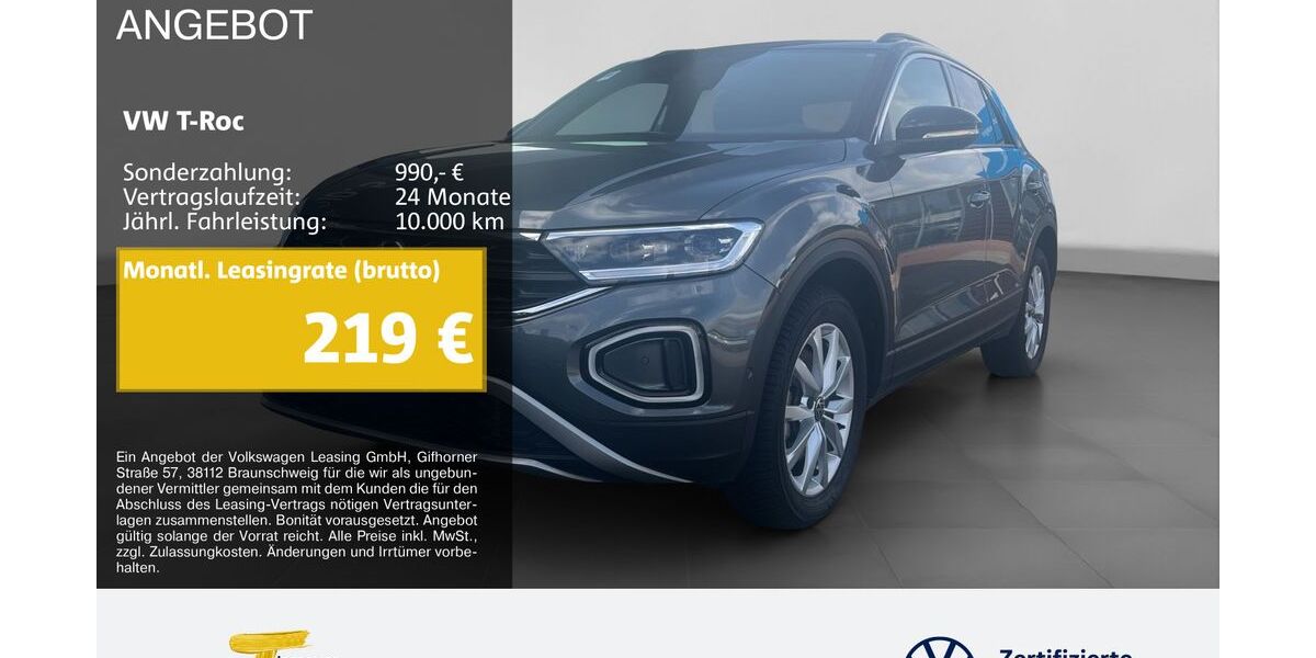 VW T-Roc 12.055 km 29.710 &euro; Marl 45770