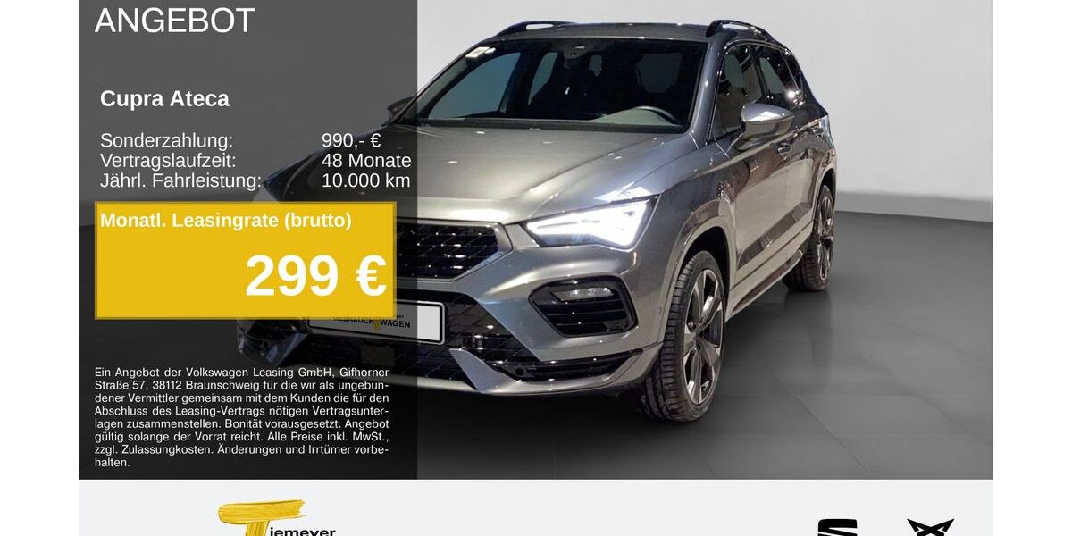 Cupra Ateca 9.999 km 32.880 &euro; Gelsenkirchen OT Beckhausen 45899