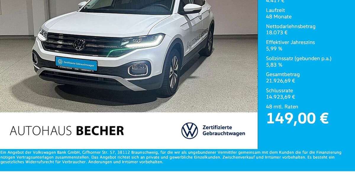 VW T-Cross 21.500 km 22.490 &euro; Wesel 46485