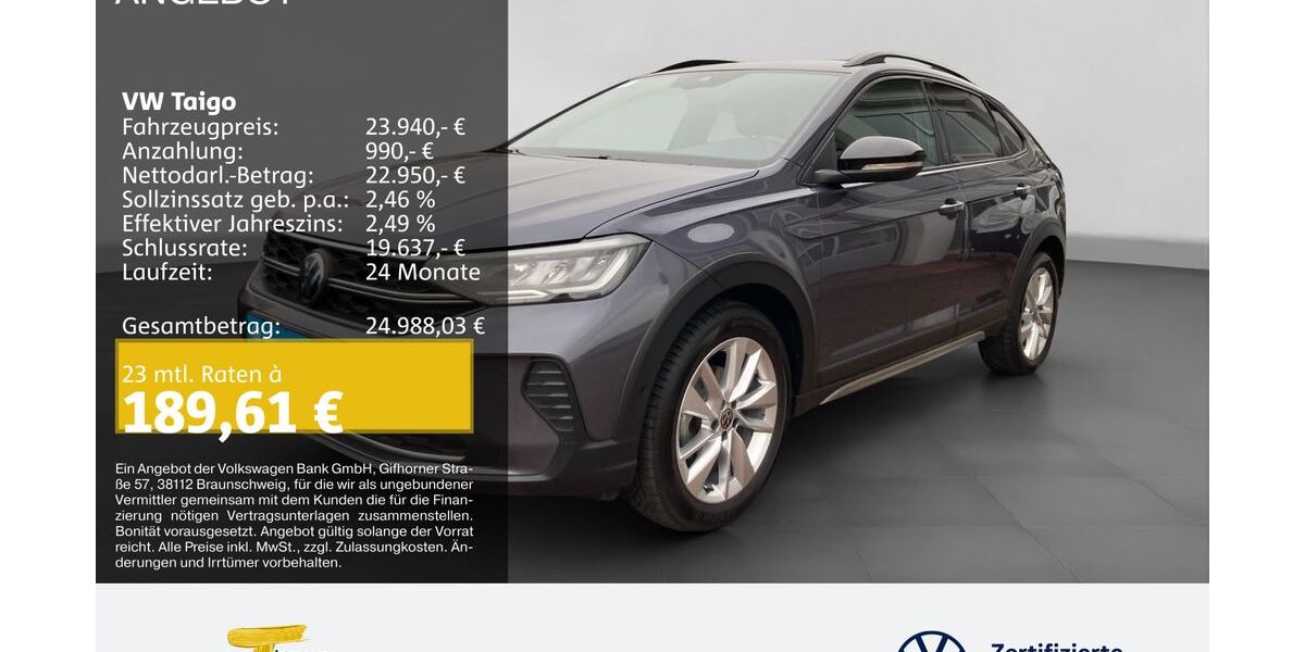 VW Taigo 26.032 km 22.640 &euro; Bochum 44892