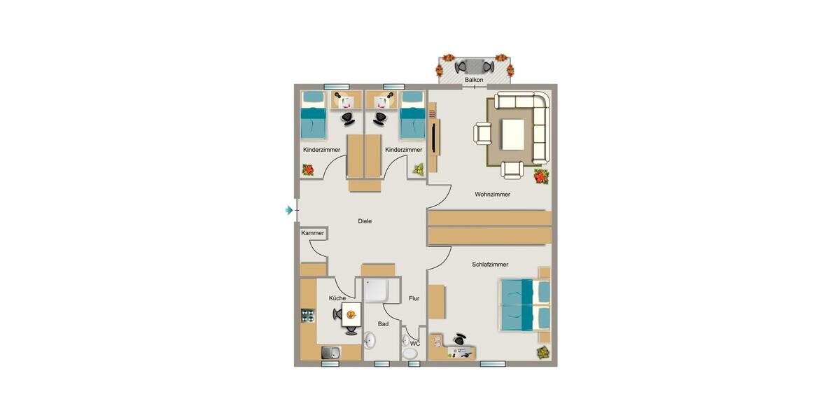 Wir vermieten Platz für die ganze Familie 4 zimmer