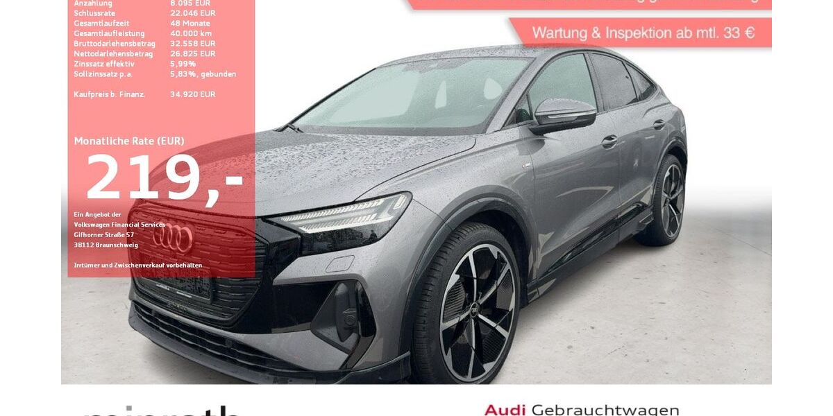 Audi Q4 e-tron 38.557 km 34.670 &euro; Moers-Hülsdonk 47441