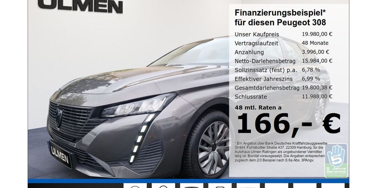 Peugeot 308 38.760 km 19.980 &euro; Ratingen 40880