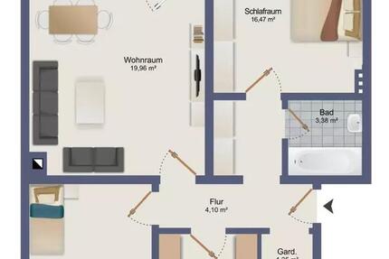 3 Zimmer Wohnung mit Garage und Balkon 3 zimmer
