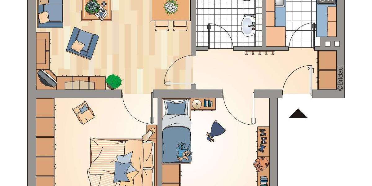 Etagenwohnung Recklinghausen Grullbad - 2.5 Zimmer, 51 m&sup2;, 211&euro; | Angebot:25426926