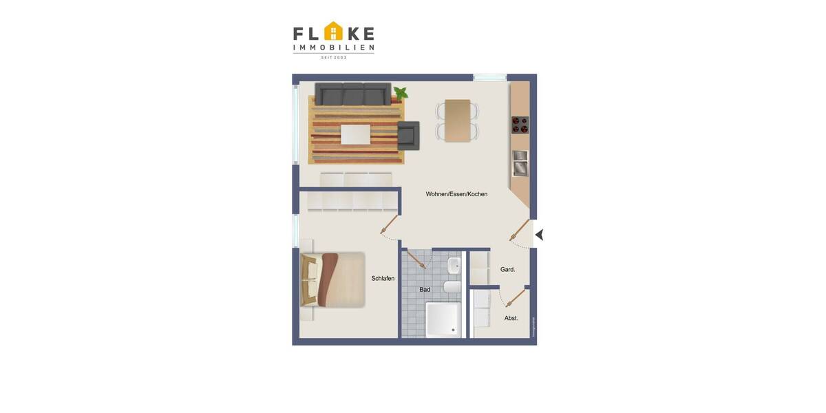 Erstbezug! Barrierefreie Neubau-Mietwohnung mit Terrasse und eigenem Garten in Herten-Süd. - Etagenwohnung Herten Süd | Angebot:26161381