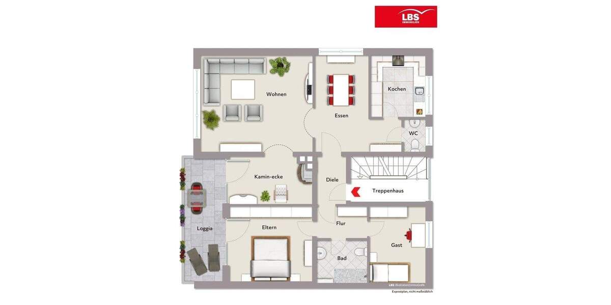 3,5 Raum Eigentumswohnung mit großer Loggia und Garage in Dorsten-Rhade 3 zimmer