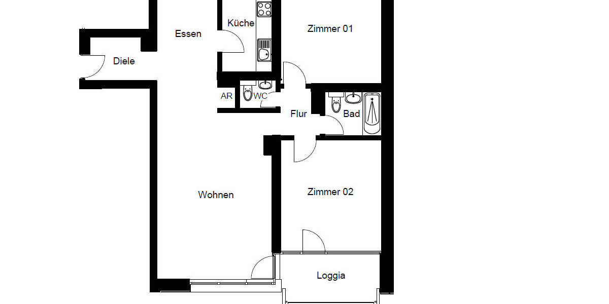 Etagenwohnung Gladbeck Zweckel - 3 Zimmer, 85 m&sup2;, 700&euro; | Angebot:23941414