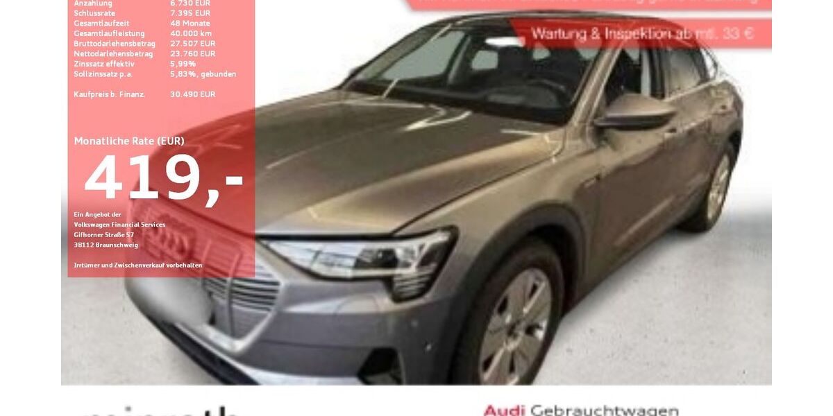 Audi e-tron 45.875 km 27.470 &euro; Moers-Hülsdonk 47441