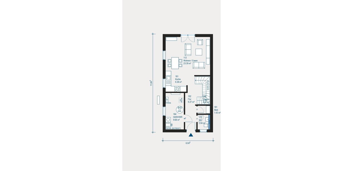 Individuelle Doppelhaushälfte in Essen - Ihr maßgeschneidertes Zuhause mit moderner Wärmepumpenheizung - Doppelhaushälfte Essen Stadtbezirk IV | Angebot:27698522