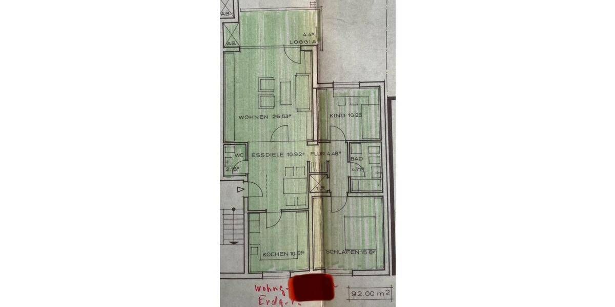 Erdgeschoßwohnung Gelsenkirchen Gelsenkirchen-Mitte - 3.5 Zimmer, 92 m&sup2;, 155.000&euro; | Angebot:25888086