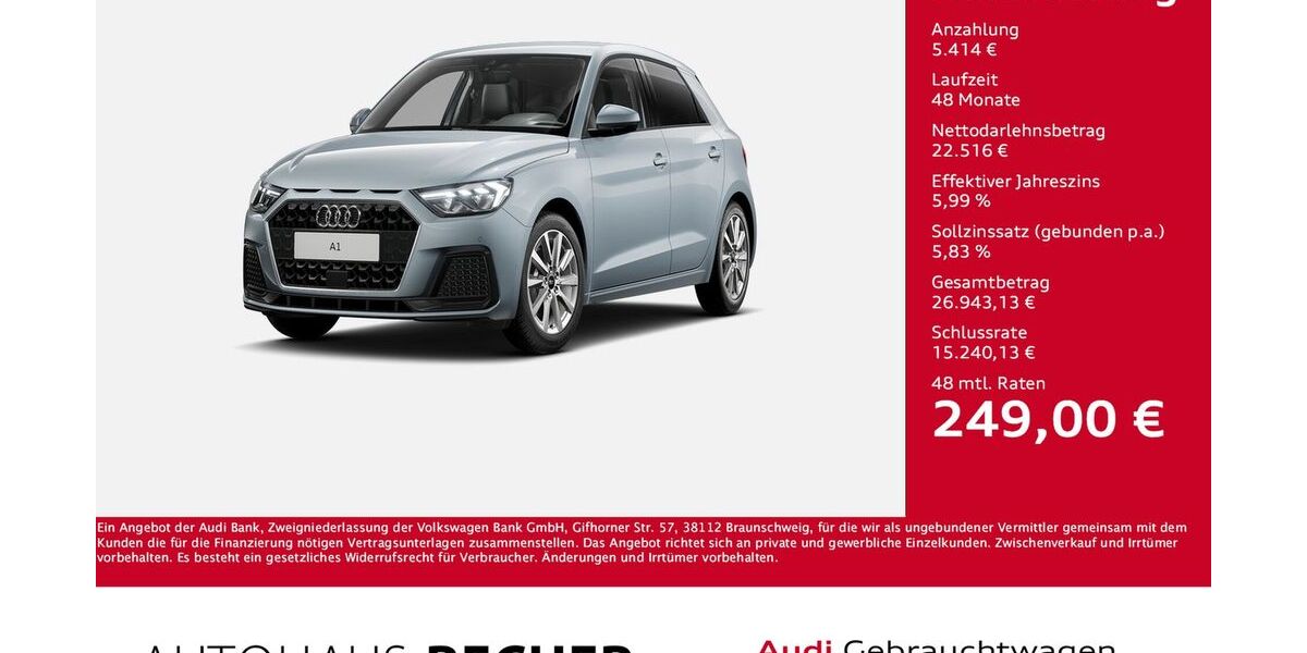 Audi A1 7.716 km 27.930 € Wesel 46485