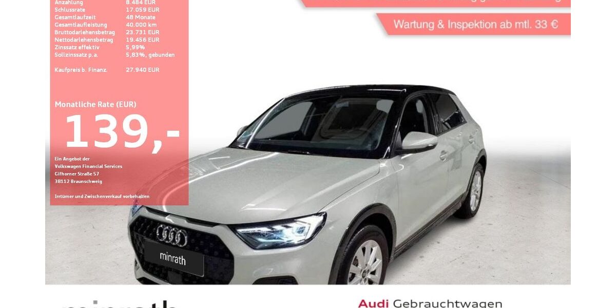 Audi A1 5.759 km 27.190 &euro; Moers-Hülsdonk 47441