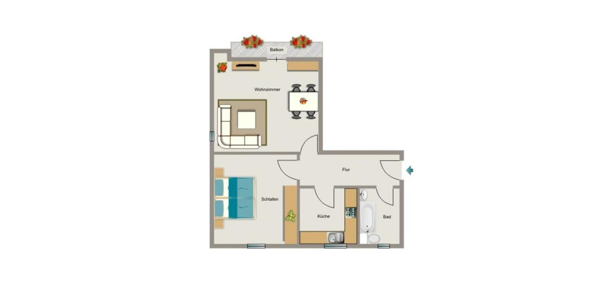 Demnächst frei! 2-Zimmer-Wohnung in Moers Repelen zimmer