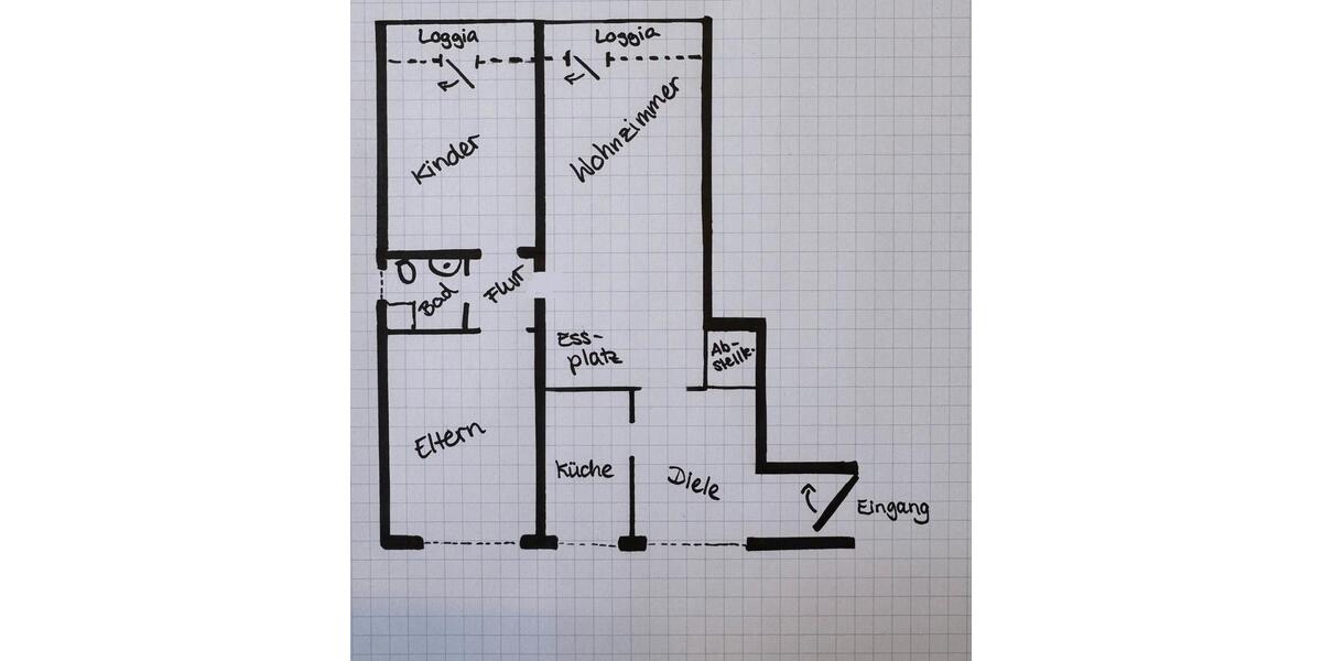 Etagenwohnung Duisburg Essenberg - 3 Zimmer, 87 m&sup2;, 750&euro; | Angebot:26338821