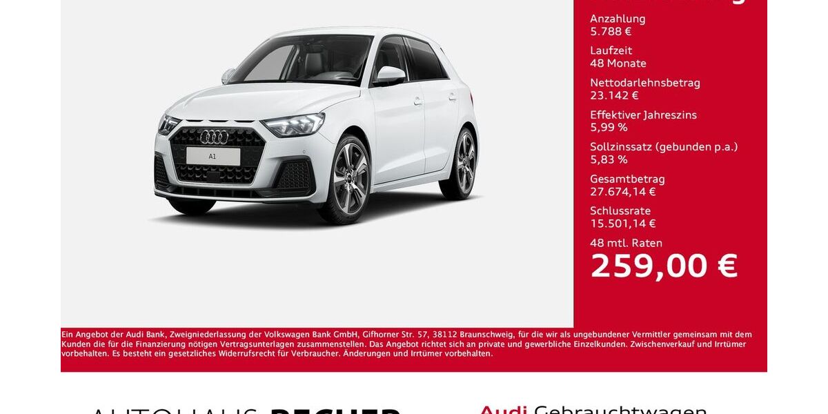 Audi A1 3.906 km 28.930 € Wesel 46485