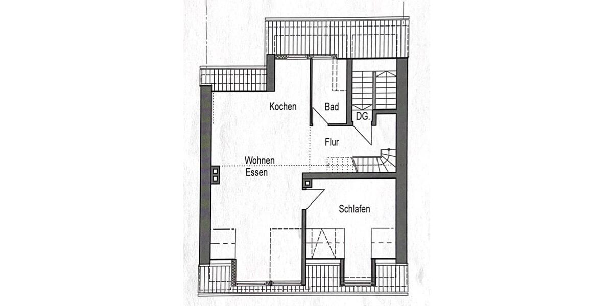 Exklusive 2-Zimmer Wohnung mit Dachterrasse in Rüttenscheid 2 zimmer