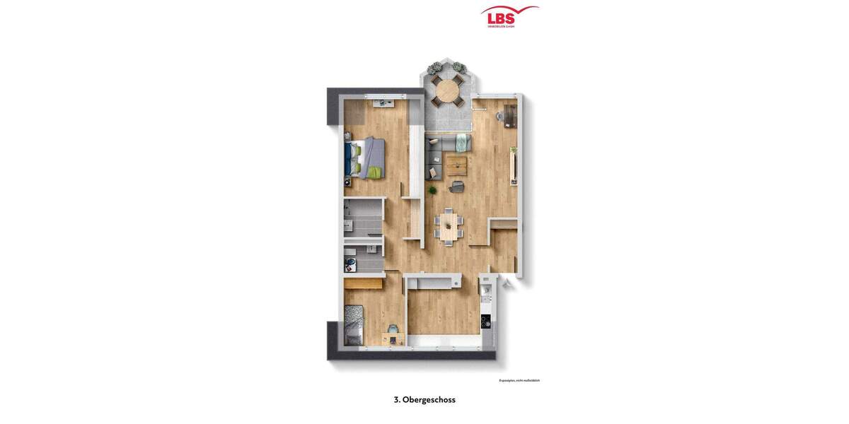 Attraktive 3,5-Zimmer-Wohnung mit Balkon und Tiefgaragenstellplatz! 3 zimmer