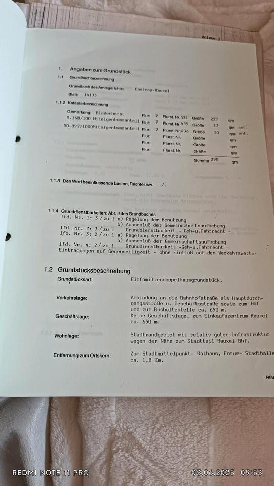 Doppelhaushälfte in Rauxel