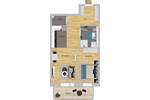 2 Zimmer Wohnung mit Süd-Balkon inkl. Nobilia EBK in Wuppertal - Uellendahl. Ideal für 1 Person.