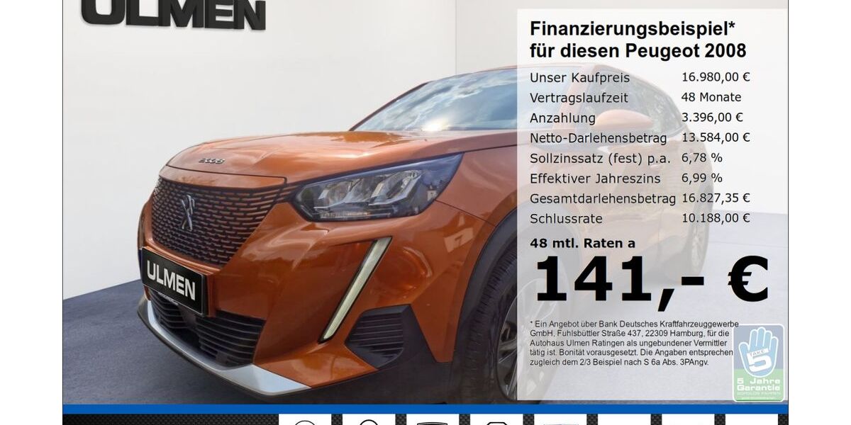 Peugeot 2008 45.962 km 16.980 &euro; Ratingen 40880