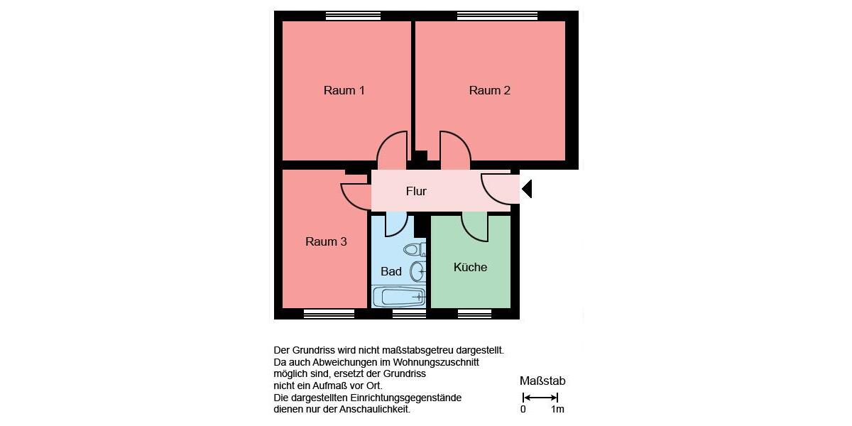 Erdgeschoss 3-Zimmer Wohnung auf Merklinde Castrop-Rauxel 3 zimmer