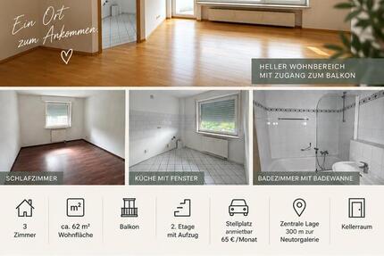 Wohnung Dinslaken - 2 Zimmer, 62 m&sup2;, 850&euro; | Angebot:27592145