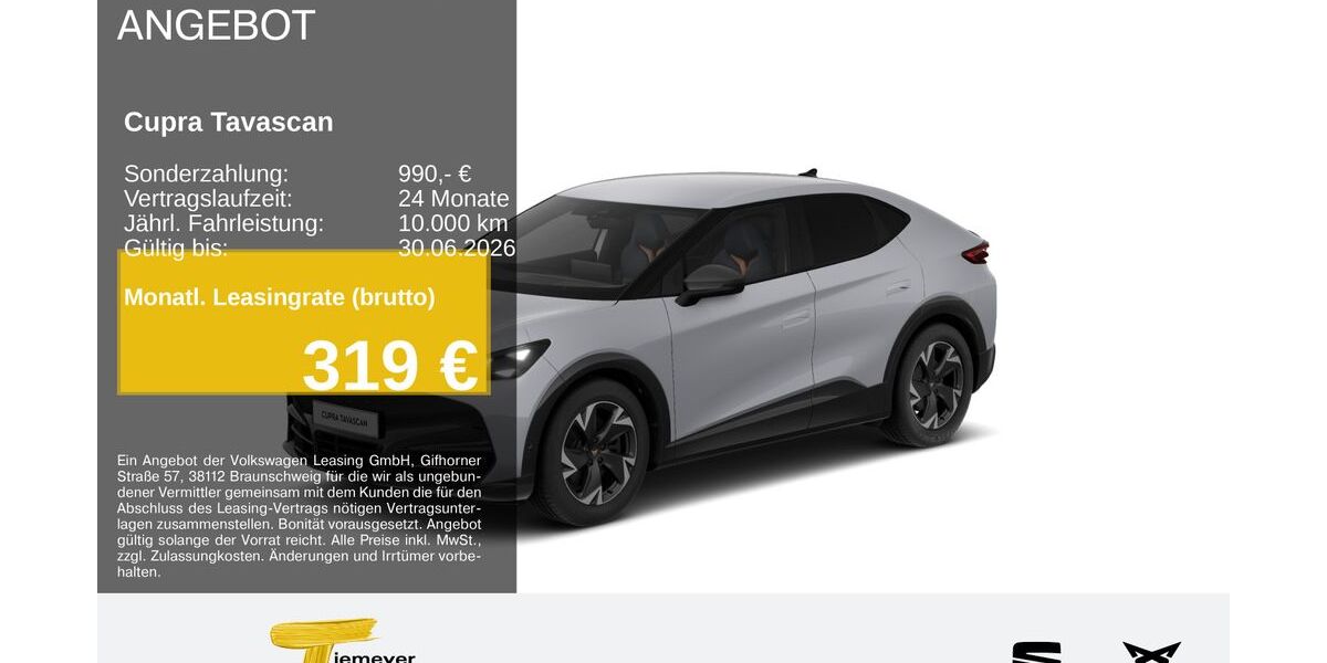 Cupra Tavascan 14.525 km 40.810 &euro; Bochum 44809