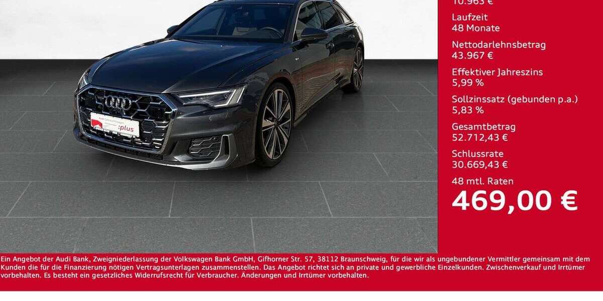 Audi A6 11.222 km 53.960 € Wesel 46485