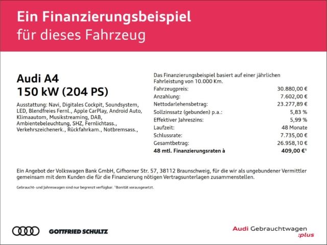 Audi A4 80.849 km 28.880 € Essen 45143