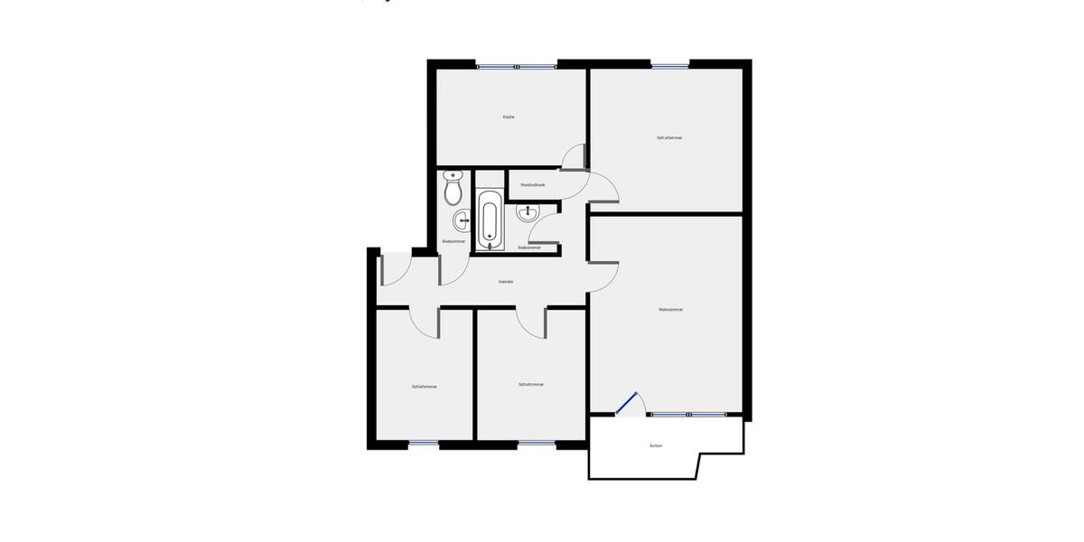 Toll geschnittene 4-Zimmer-Wohnung im Grünen 4 zimmer