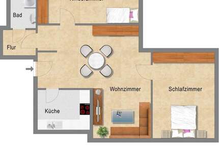 Wohnung zum Mieten in Essen 438 € 72.39 m²
