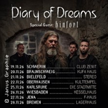 Diary Of Dreams - Tour 2026 mit Special Guest Hinfort 22.11.2026 Kulttempel