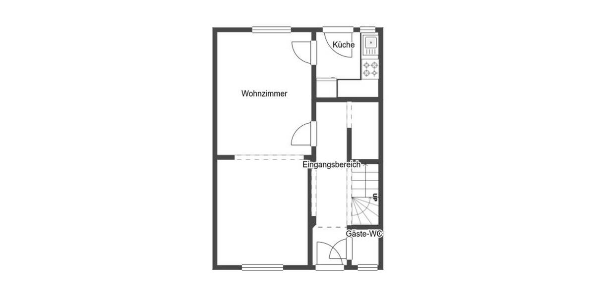 Reihenmittelhaus Dorsten Feldmark - 6 Zimmer, 96 m&sup2;, 179.000&euro; | Angebot:26826410