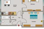 Erdgeschoßwohnung Dinslaken Lohberg - 2.5 Zimmer, 49 m&sup2;, 317&euro; | Angebot:26170258