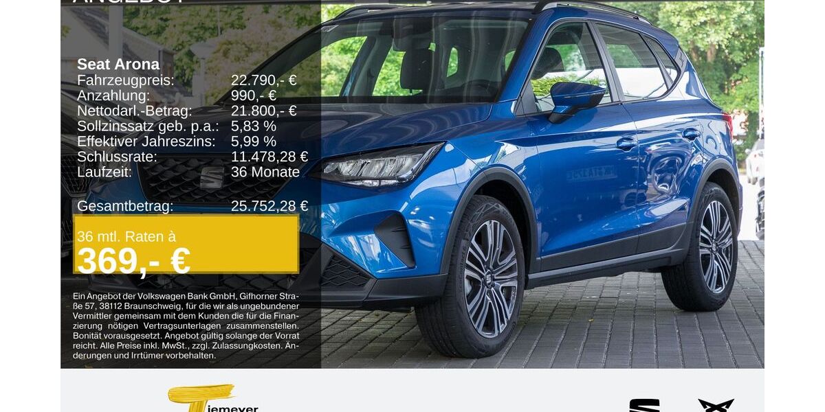 Seat Arona 5.698 km 21.780 € Oberhausen 46145