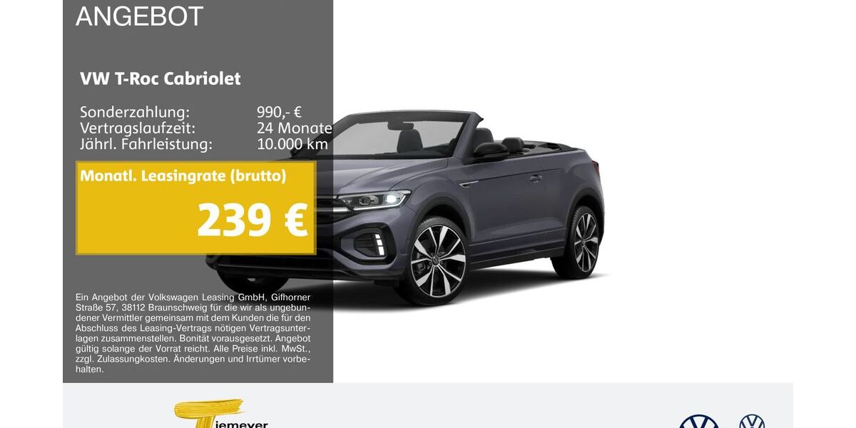 VW T-Roc 10.105 km 32.090 &euro; Castrop-Rauxel 44575