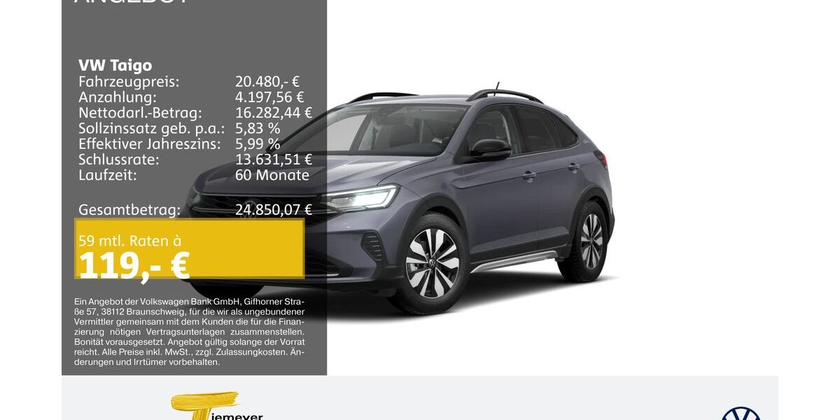 VW Taigo 10.502 km 19.680 &euro; Duisburg 47059
