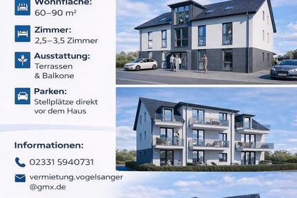 Wohnung Witten - 2.5 Zimmer, 60 m&sup2;, 840&euro; | Angebot:26250726