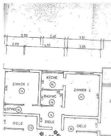 Etagenwohnung Duisburg Bergheim - 2 Zimmer, 51 m&sup2;, 540&euro; | Angebot:26894615