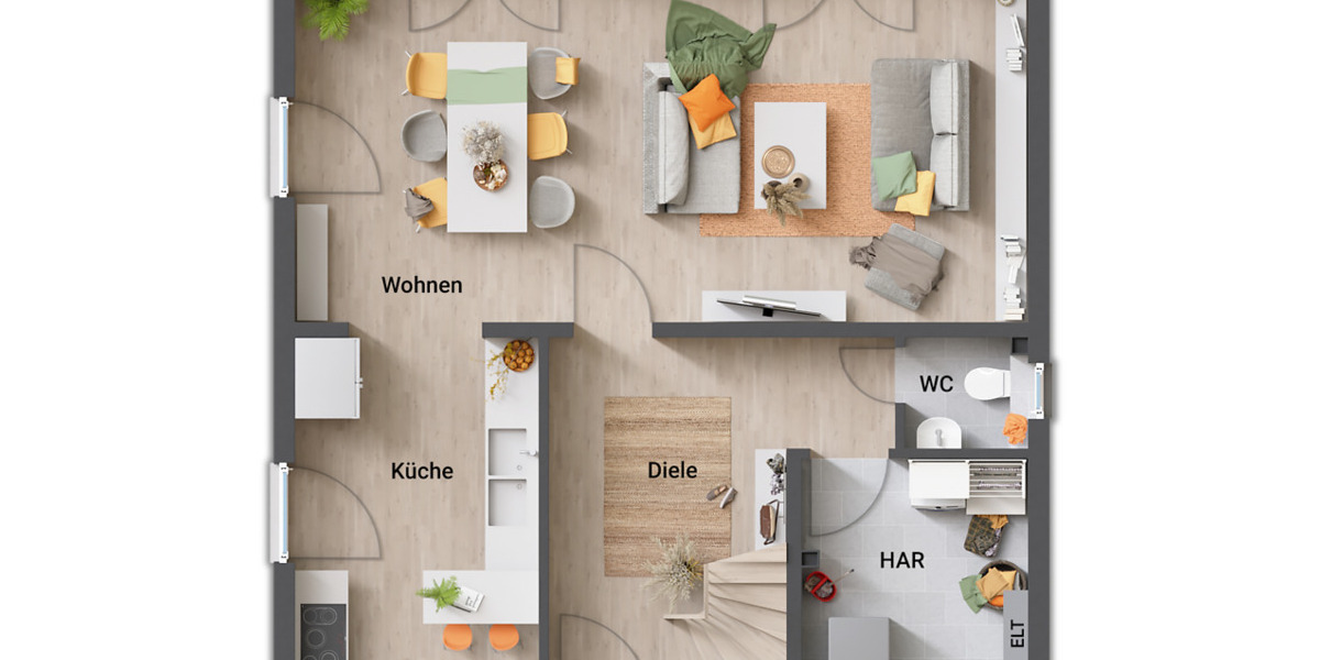 Einfamilienhaus Marl Alt-Marl - 4 Zimmer, 124 m&sup2;, 436.950&euro; | Angebot:25957241