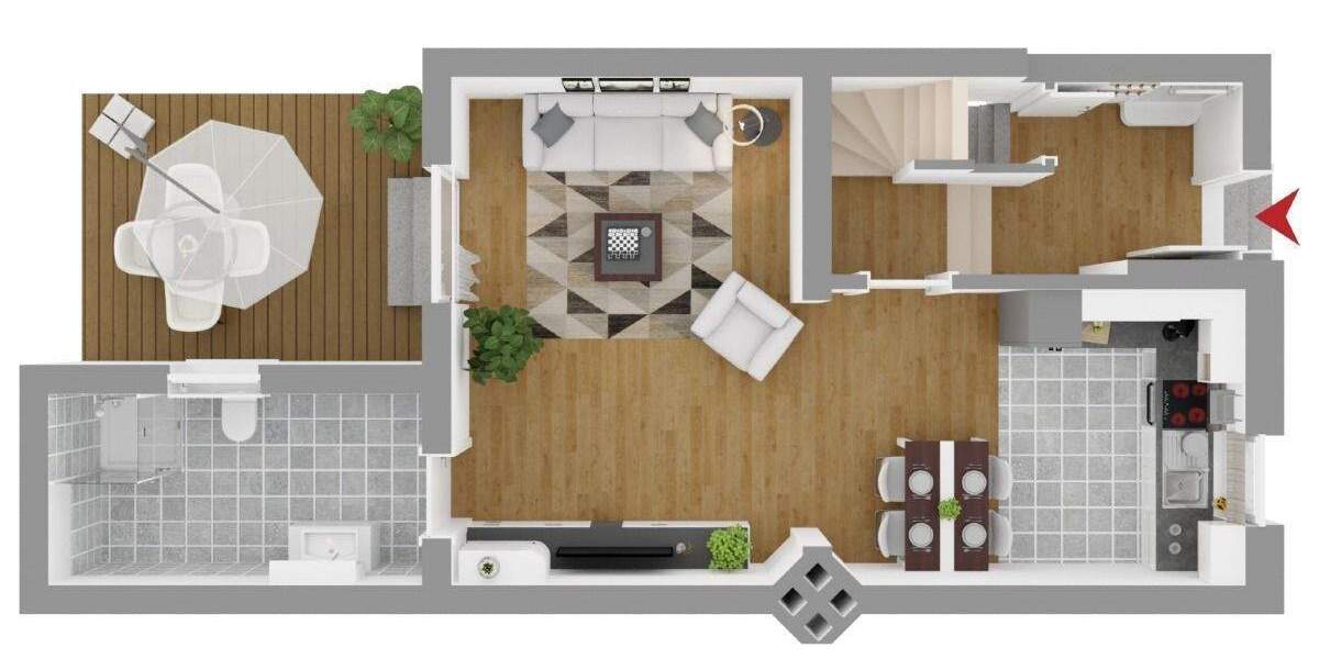 Reihenmittelhaus in Herten-Bertlich mit möglichem Stellplatz ! Provisionsfrei ! 3 zimmer