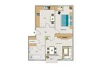 Erdgeschoßwohnung Gelsenkirchen Gelsenkirchen-Nord - 2.5 Zimmer, 51 m&sup2;, 423&euro; | Angebot:25968616
