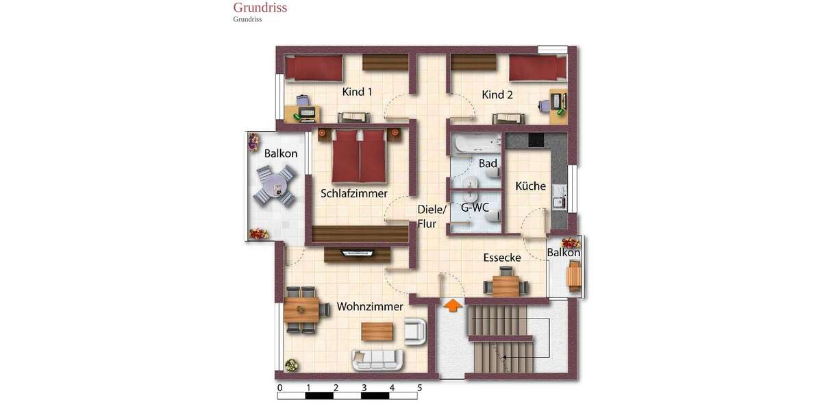 Etagenwohnung Bochum Bochum-Nord - 4 Zimmer, 89 m&sup2;, 240.000&euro; | Angebot:26788562