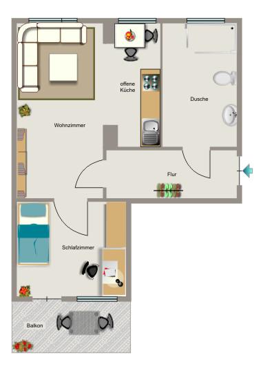 Demnächst frei! 2-Zimmer-Wohnung in Bottrop Fuhlenbrock zimmer